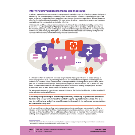 Intersectionality in Primary Prevention - Page 7